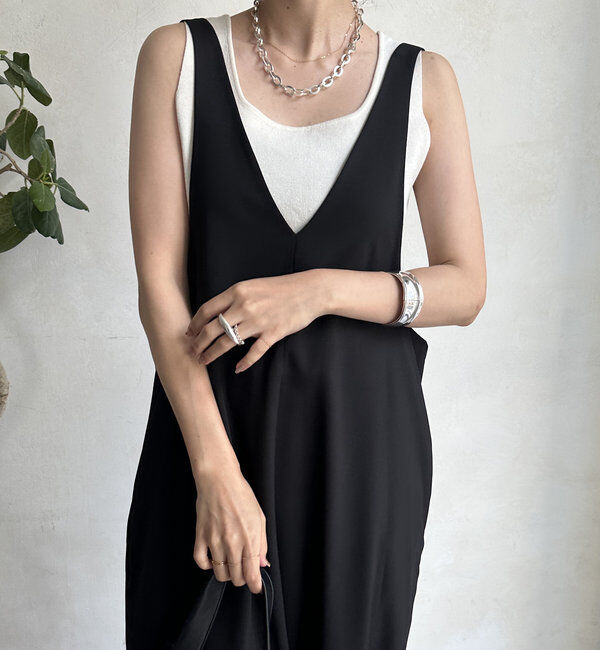  「【新色追加/前後2WAYで着られる】深Vワンピース」|ワンピース|