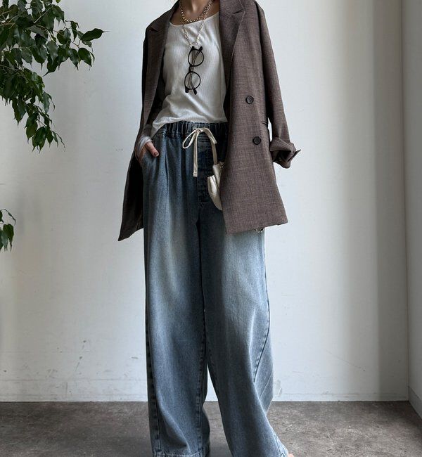  「【柔らかい着心地】袖シアーリブTEE」|Tシャツ・カットソー|