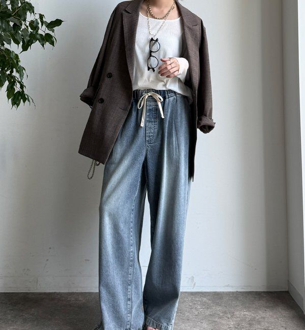  「【柔らかい着心地】袖シアーリブTEE」|Tシャツ・カットソー|