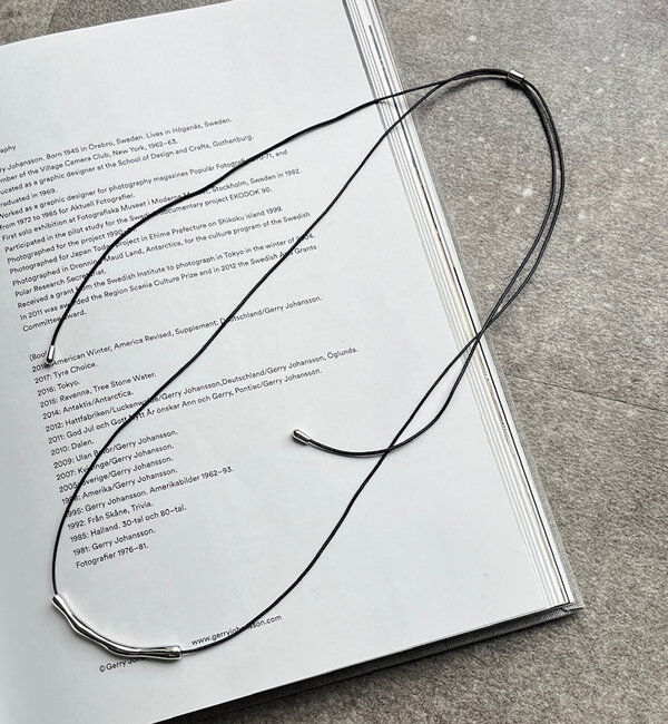  「メタルバーモチーフチョーカー」|ネックレス|シルバー