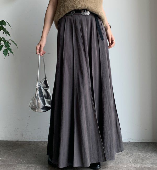  「パネルプリーツスカート」|スカート|