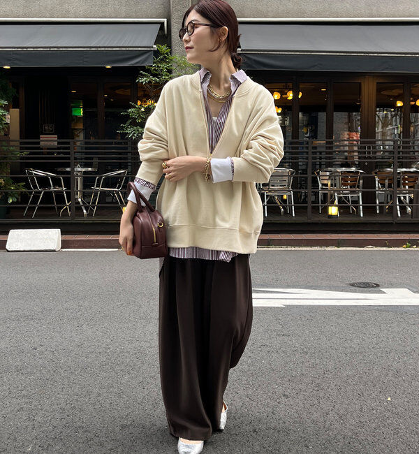  「【新色追加】【インフルエンサー OKOCHI企画】ハーフジップスウェット」|Tシャツ・カットソー|