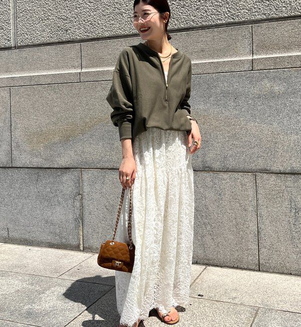  「【新色追加】【インフルエンサー OKOCHI企画】ハーフジップスウェット」|Tシャツ・カットソー|