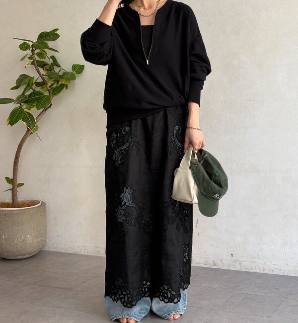  「【新色追加】【インフルエンサー OKOCHI企画】ハーフジップスウェット」|Tシャツ・カットソー|