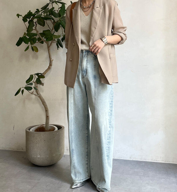  「前後2WAYラメニットタンク」|ニット・セーター|