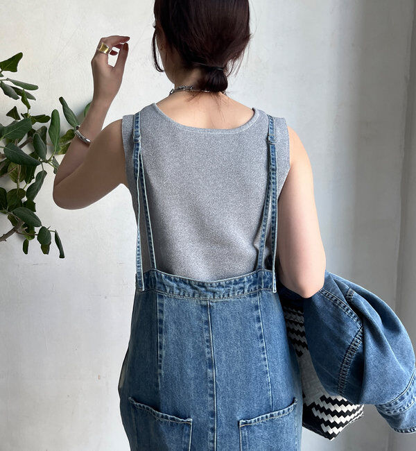  「前後2WAYラメニットタンク」|ニット・セーター|