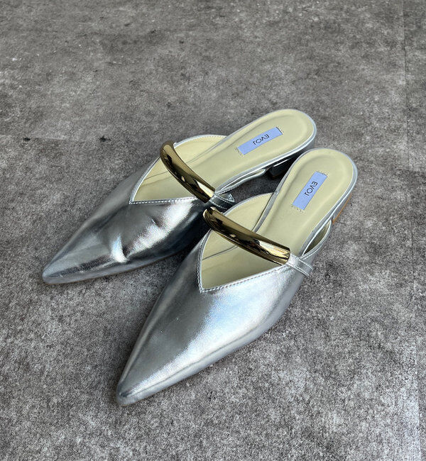  「GOLDモチーフミュール」|サンダル|