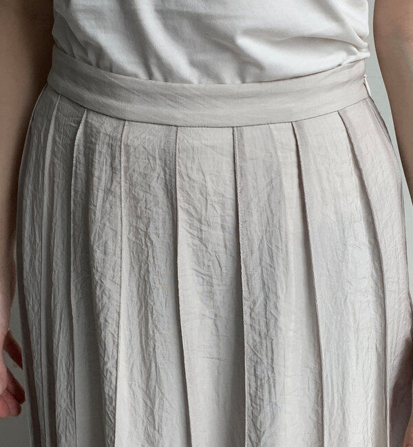  「シアーパネルプリーツスカート」|スカート|