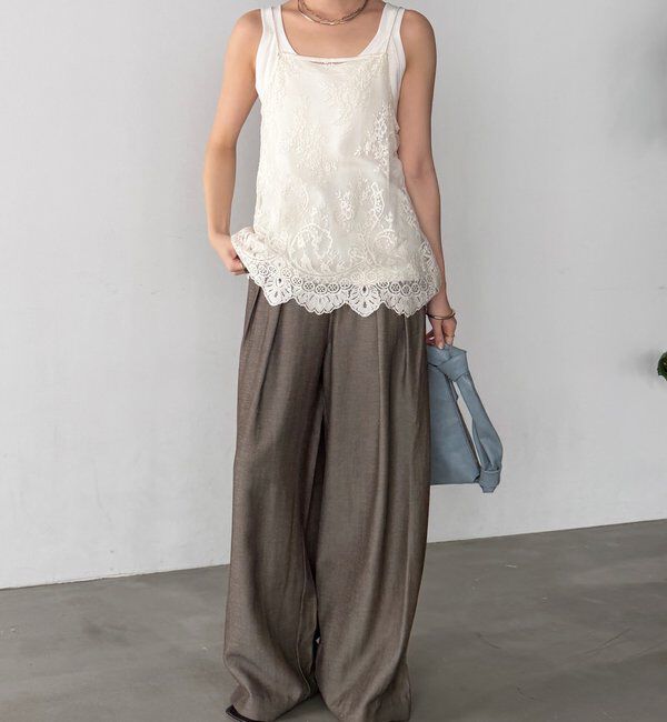  「スカラレースキャミ」|シャツ・ブラウス|