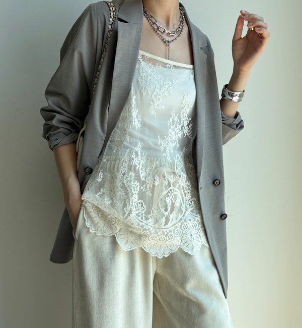  「スカラレースキャミ」|シャツ・ブラウス|