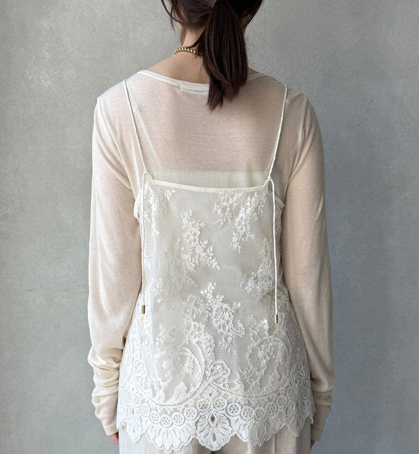  「スカラレースキャミ」|シャツ・ブラウス|