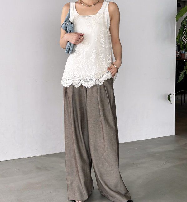  「スカラレースキャミ」|シャツ・ブラウス|