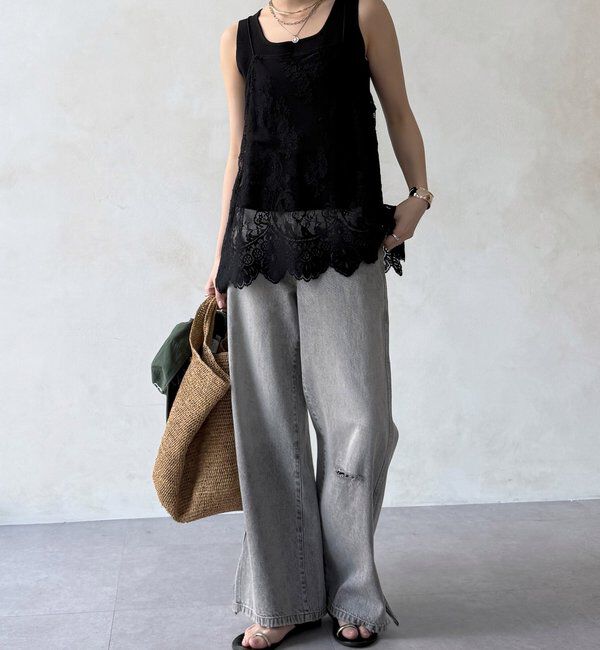  「スカラレースキャミ」|シャツ・ブラウス|