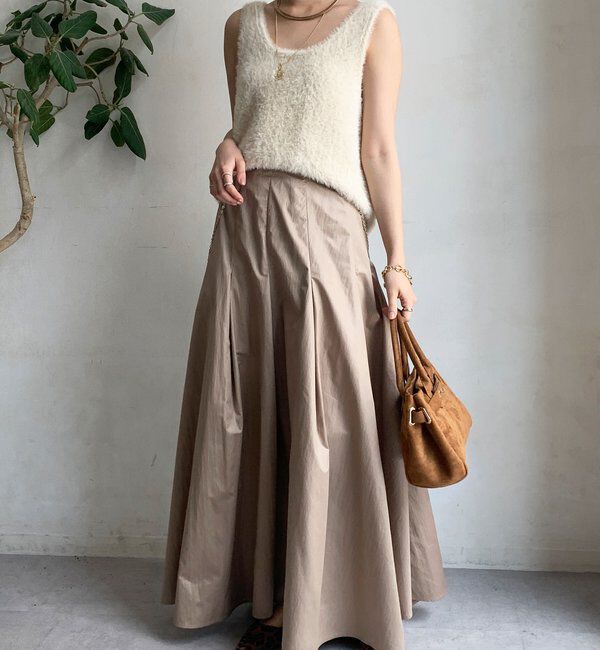  「シャイニータックフレアスカート」|スカート|