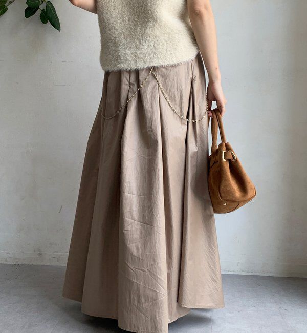  「シャイニータックフレアスカート」|スカート|