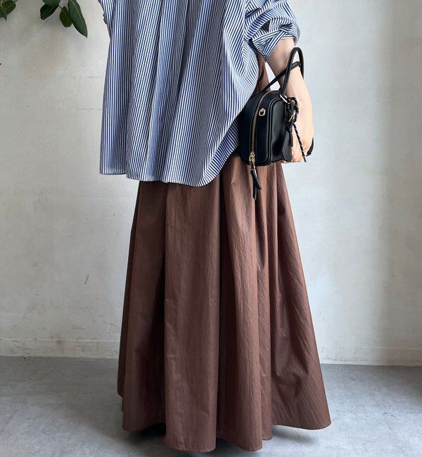  「シャイニータックフレアスカート」|スカート|