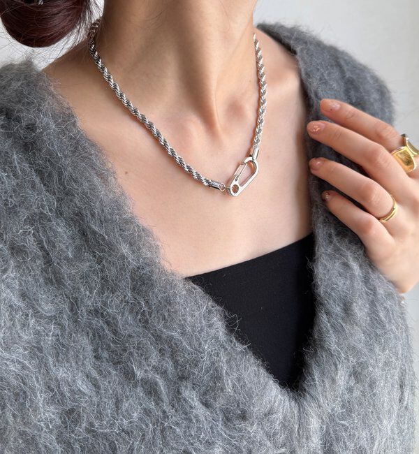  「フックパーツネックレス」|ネックレス|