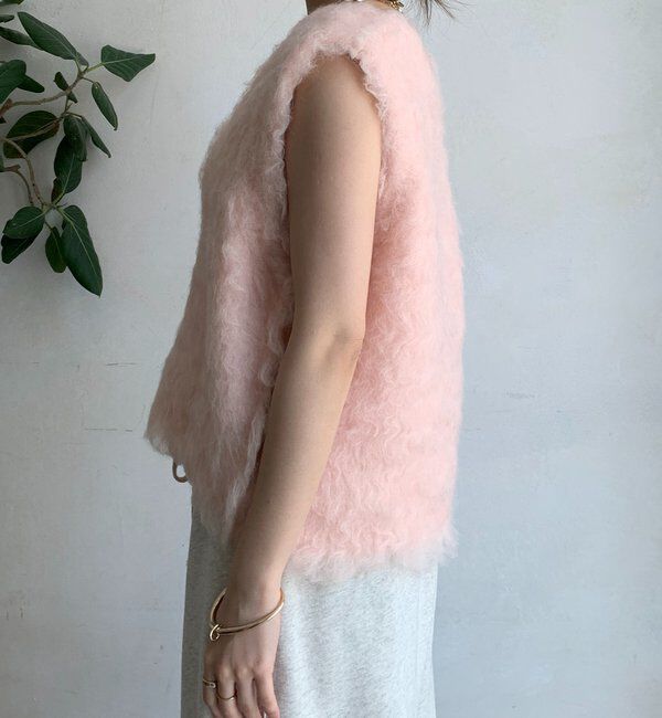  「【REI企画カラーあり】【前後2WAY】シャギーニットベスト」|ニット・セーター|