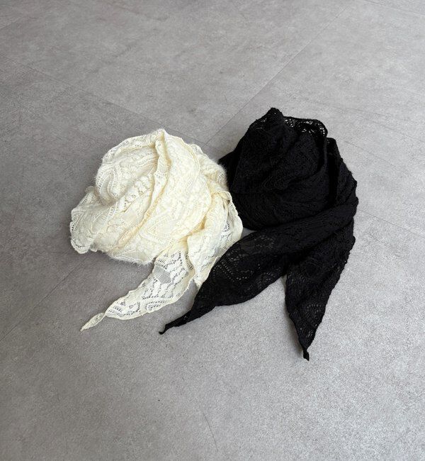  「起毛レースストール」|マフラー|