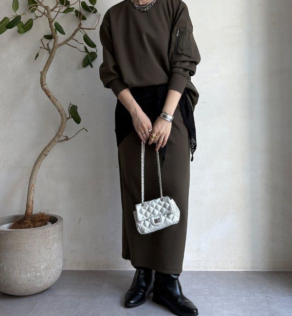  「【WEB限定】MA1ポケットプルオーバー＋タイトスカートセット」|スーツ|