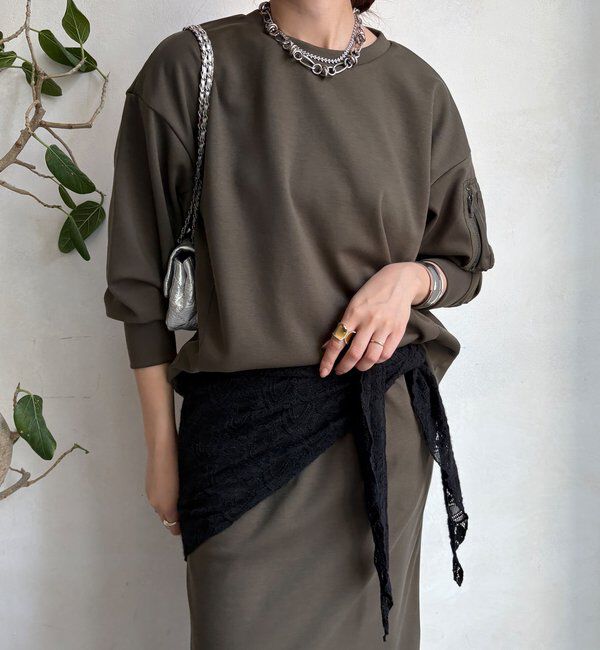  「【WEB限定】MA1ポケットプルオーバー＋タイトスカートセット」|スーツ|