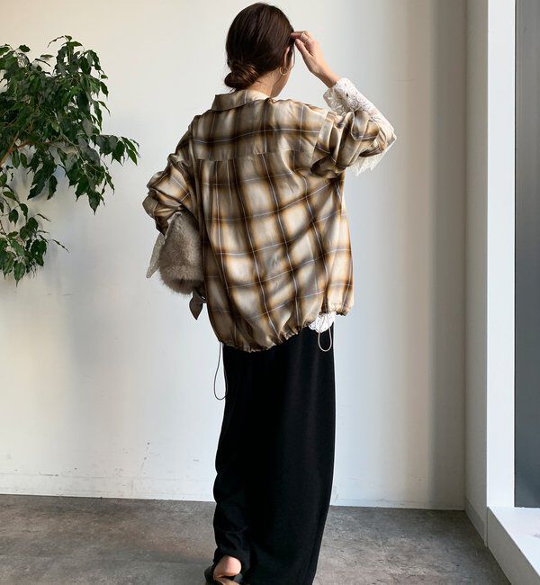  「オンブレチェックドロストシャツ」|シャツ・ブラウス|
