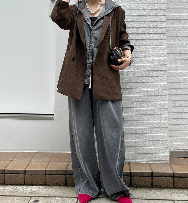  「チェックダブルジャケット」|テーラードジャケット|