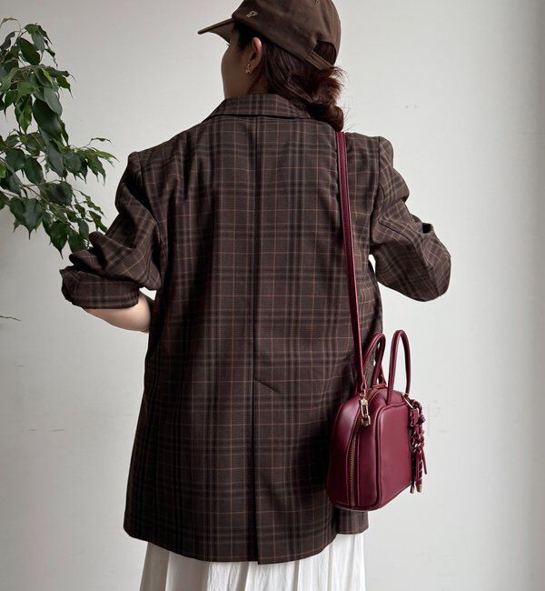  「チェックダブルジャケット」|テーラードジャケット|