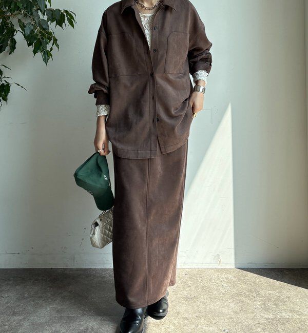  「スウェードダンボールシャツ」|シャツ・ブラウス|
