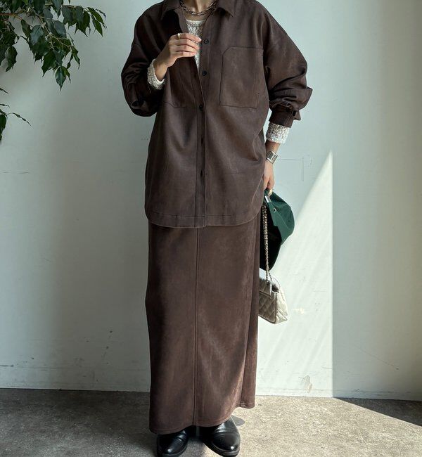  「スウェードダンボールシャツ」|シャツ・ブラウス|