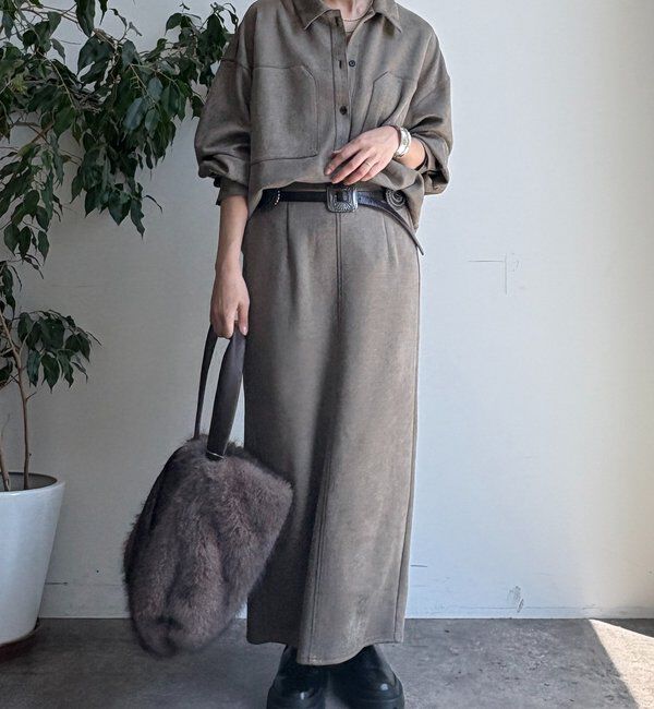  「スウェードダンボールシャツ」|シャツ・ブラウス|