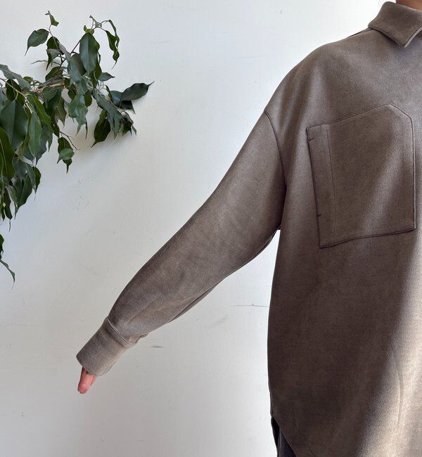  「スウェードダンボールシャツ」|シャツ・ブラウス|