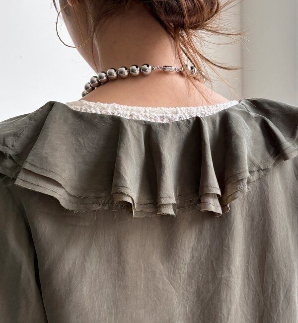  「キュプラフリルブラウス」|シャツ・ブラウス|