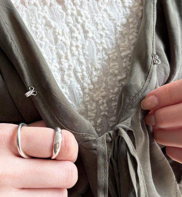  「キュプラフリルブラウス」|シャツ・ブラウス|