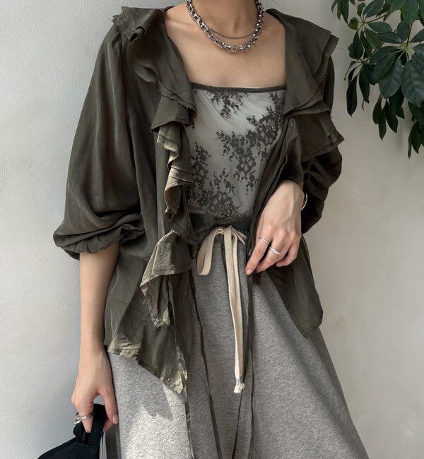  「キュプラフリルブラウス」|シャツ・ブラウス|