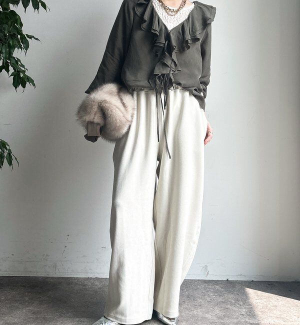  「キュプラフリルブラウス」|シャツ・ブラウス|