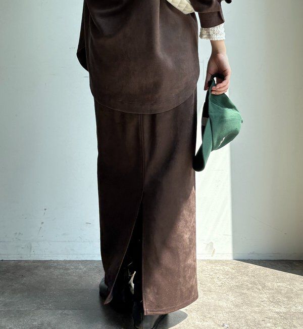  「スウェードダンボールIラインスカート」|スカート|