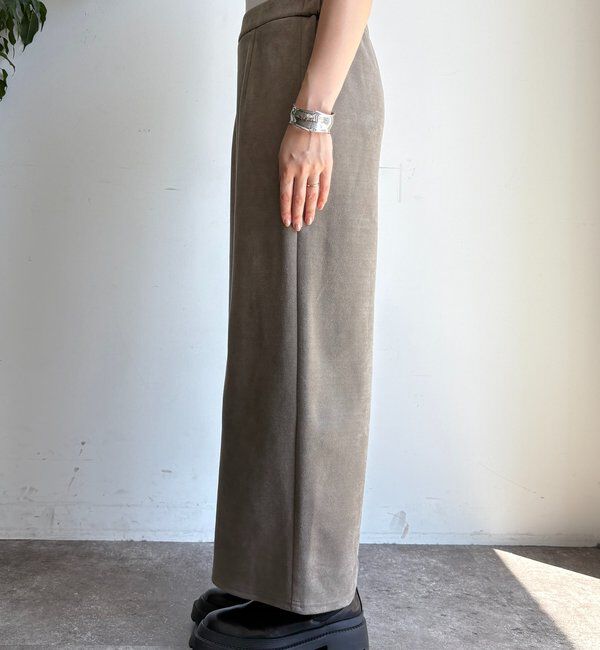  「スウェードダンボールIラインスカート」|スカート|