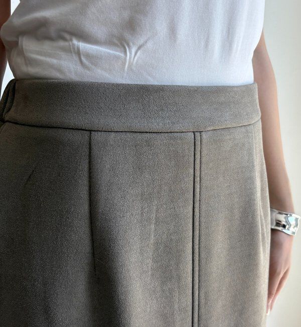  「スウェードダンボールIラインスカート」|スカート|