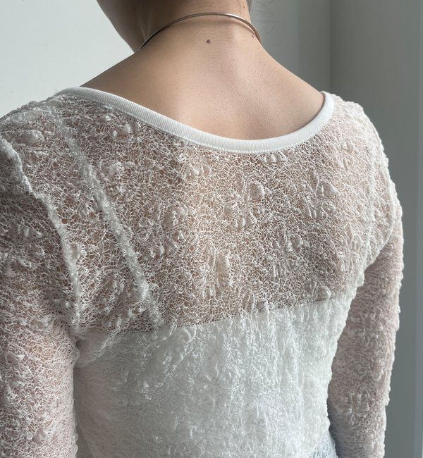  「レースロングスリーブトップス」|Tシャツ・カットソー|