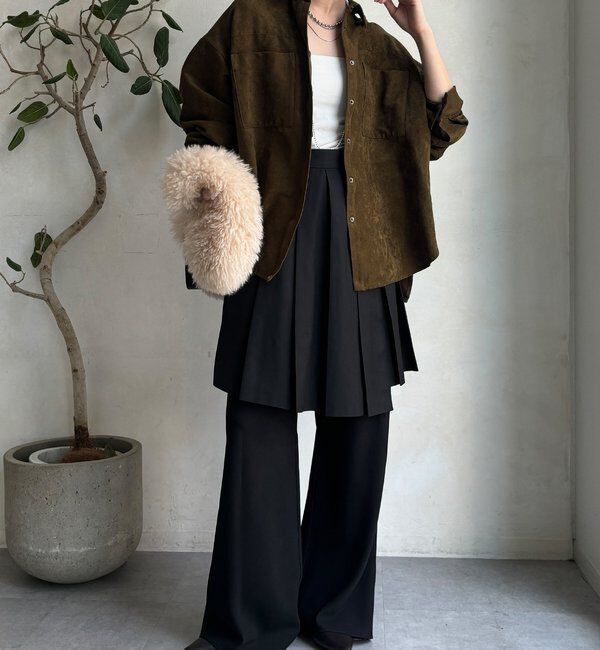  「ミドル丈プリーツスカート」|スカート|