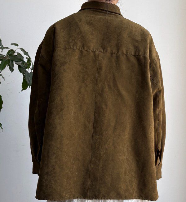  「【セットアップ対応】フェイクスエードジャケット」|ブルゾン・スタジャン|