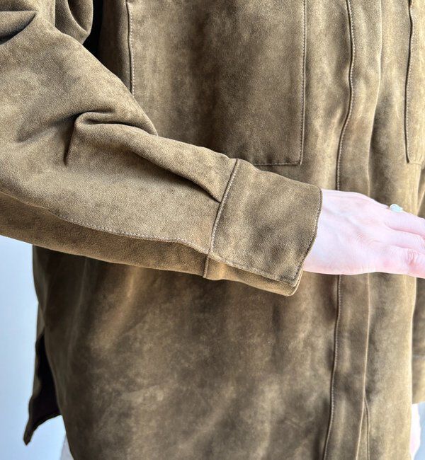  「【セットアップ対応】フェイクスエードジャケット」|ブルゾン・スタジャン|