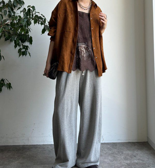  「【セットアップ対応】フェイクスエードジャケット」|ブルゾン・スタジャン|