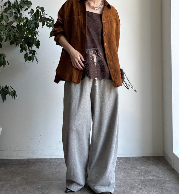  「【セットアップ対応】フェイクスエードジャケット」|ブルゾン・スタジャン|