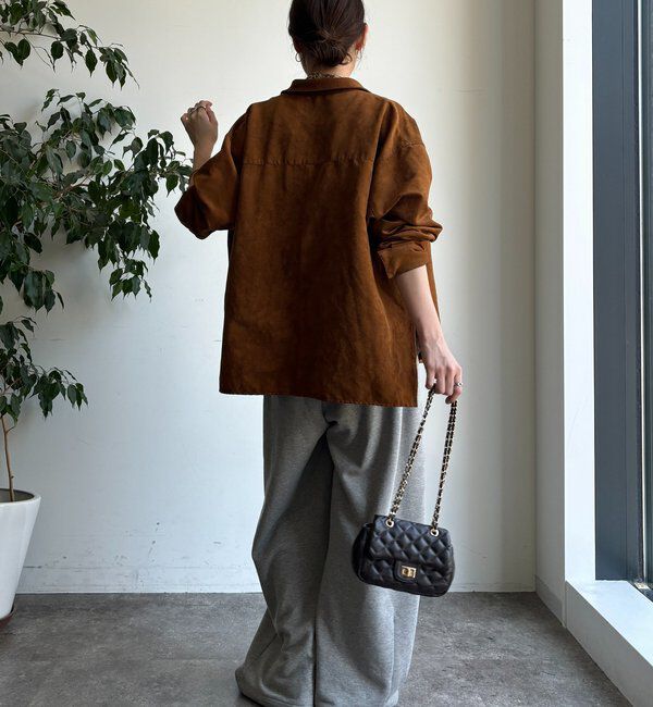  「【セットアップ対応】フェイクスエードジャケット」|ブルゾン・スタジャン|