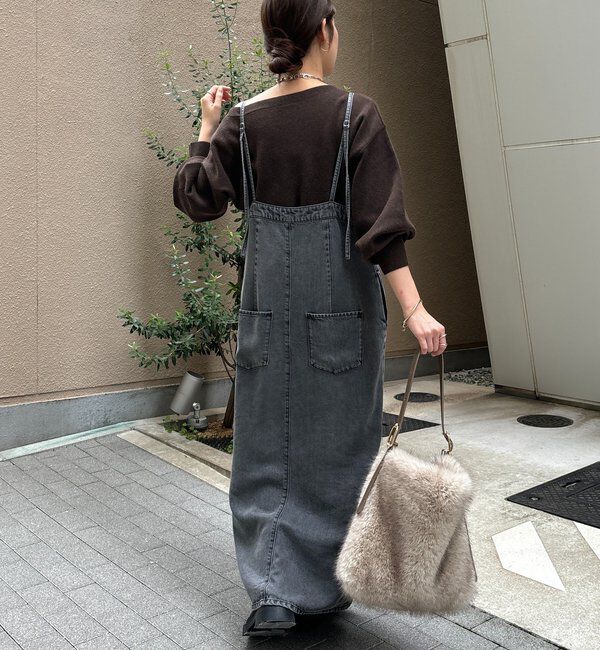  「アシメラウンドニットプルオーバー」|ニット・セーター|