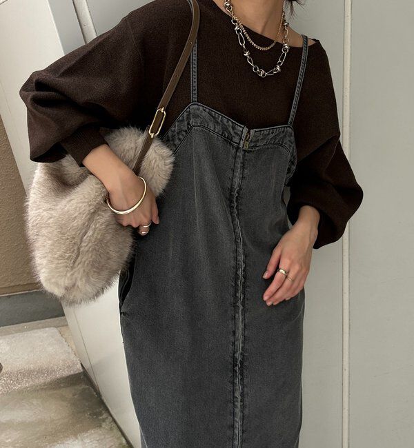  「アシメラウンドニットプルオーバー」|ニット・セーター|