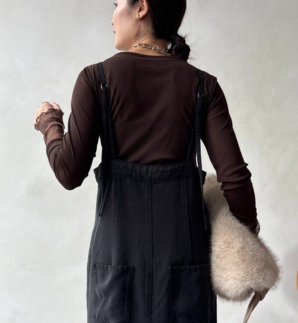  「レースチュール切替シアーTEE」|Tシャツ・カットソー|