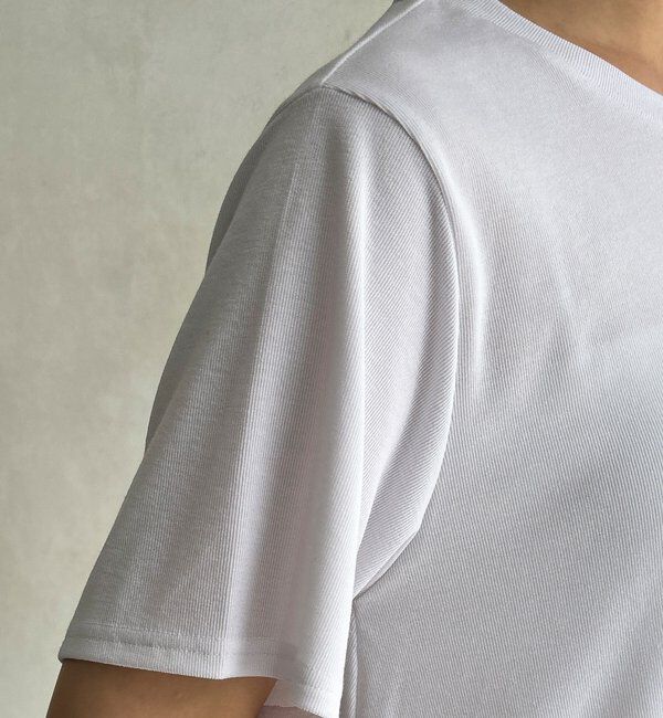  「【WEB限定】裾レース半袖トップス」|Tシャツ・カットソー|